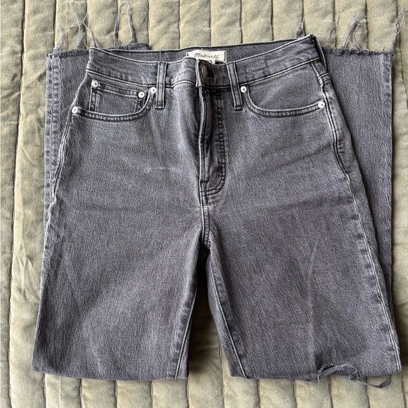 Madewell High-Rise Vintage Jeans in Washed Black/Grey - Picture 2 of 2
